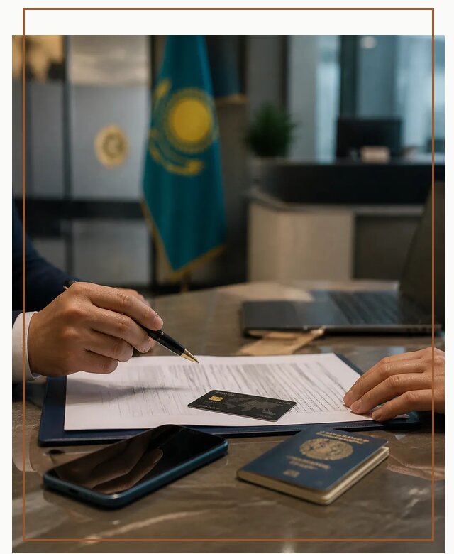 Открытие счета и банковской карты в Казахстане в Набережных Челнах